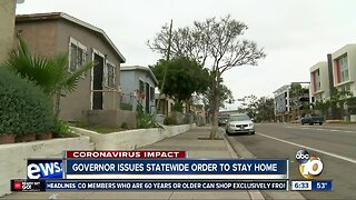 San Diego mayor reacts to state stay-at-home order