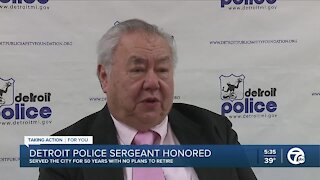 Sergeant celebrates 50 years with Detroit Police Department
