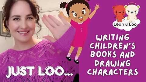 Writing Children's Books and Drawing Characters #studiovlog #illustrator #etsystore #leanandloo