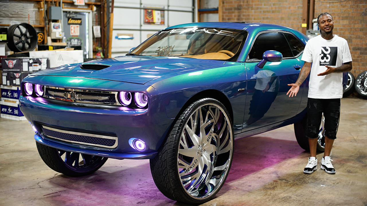 Pimped Dodge Challenger Boasts Massive 34 Inch Rims