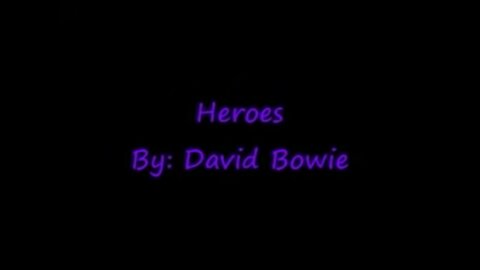 Heroes - David Bowie (Lyrics)