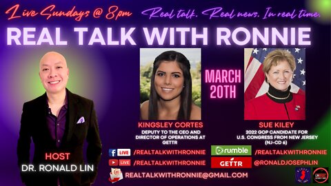 Real Talk With Ronnie - Special Guests: Kingsley Cortes and Sue Kiley