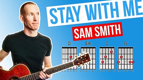 Stay With Me ★ Sam Smith ★ Acoustic Guitar Lesson [with PDF]