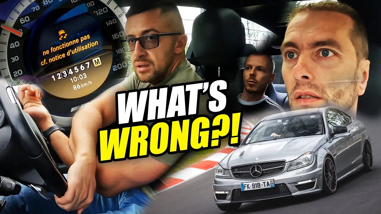 I BROKE His Mercedes C63 AMG TWICE! :( // Nürburgring