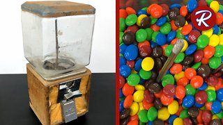 Five cent candy vending machine restoration