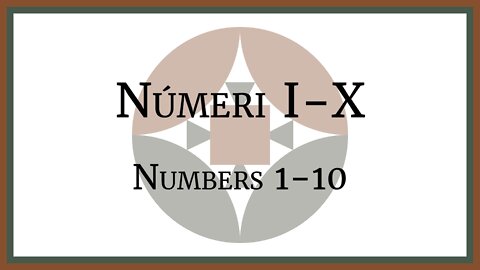 Númeri I-X - Numbers 1-10