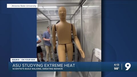 ASU creates sweating mannequin for extreme heat study