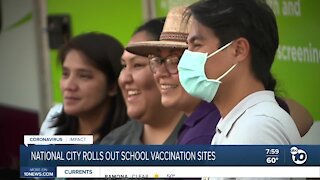 National City rolls out school vaccination sites