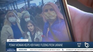 Woman helps family fleeing from Ukraine