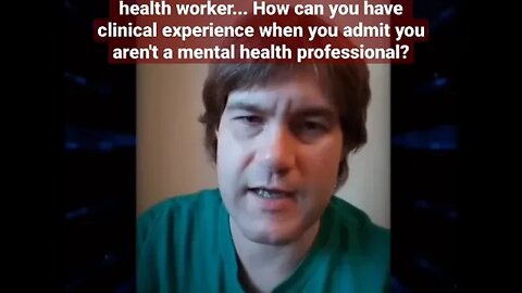 @JAMES ROBERT CLARK III admitting he isn't a mental health professional
