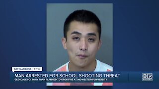 Man arrested for Glendale school shooting threat