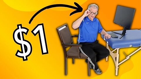 Stop Neck Pain & Headaches At The Computer For 1 Dollar! (Literally)