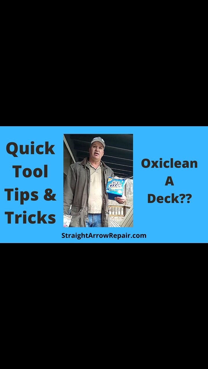 Oxiclean To Clean Deck without pressure washer #shorts