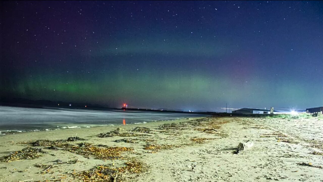 Stunning Northern Lights Captured In Ayr Scotland