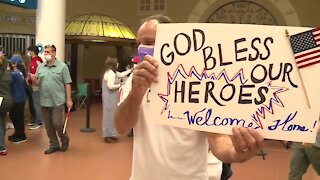 Veterans return back to Palm Beach County after honor flight