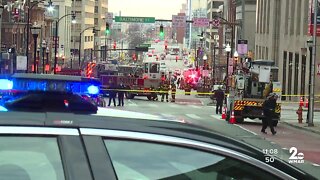 Gas leak causes street closures, building evacuations in downtown Baltimore