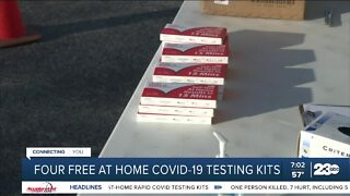 Four free at home COVID-19 testing kits