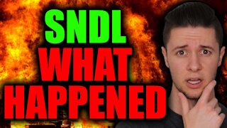 SNDL Stock CRASHING TODAY | HERE'S WHY