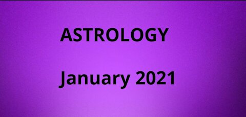 Astrology of january 2021