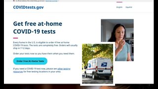 Free COVID-19 tests available through government website