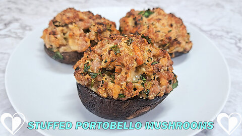 Stuffed Portobello Mushrooms | Easy & Delicious Appetizer Recipe TUTORIAL
