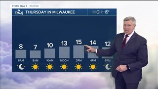 Thursday remains cold with a high of 15