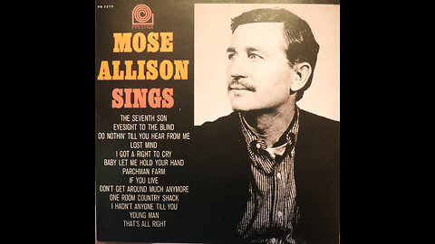 Mose Allison - Mose Allison Sings (1957-59) [Complete CD]