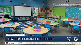 Staffing shortage hitting San Diego schools