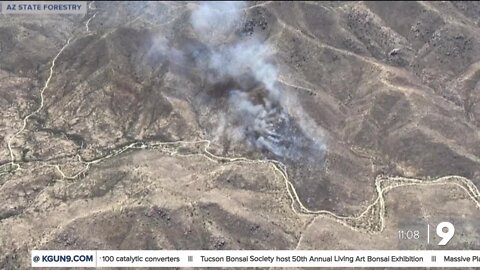 50 acre Smugglers Fire near Sasabe
