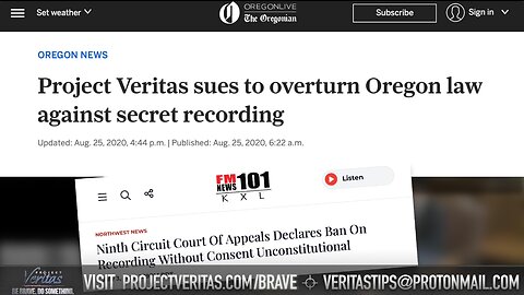 Oregon is now FAIR GAME for Undercover Journalism.