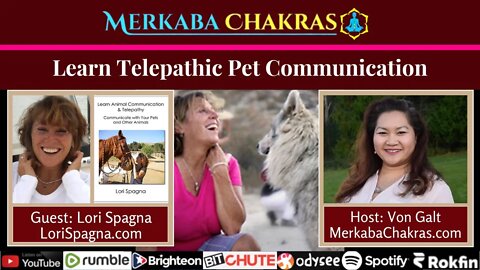 Learn Telepathic Pet Communication w/Lori Spagna: Merkaba Chakras #91
