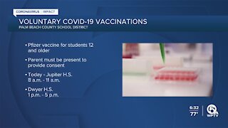 Palm Beach County School District rolling out a mobile vaccination unit