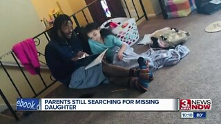 Parents still searching for missing daughter