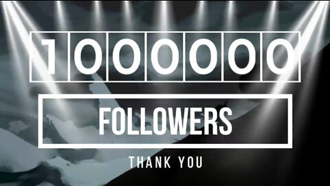 1,000,000 followers on Twitter 🍾