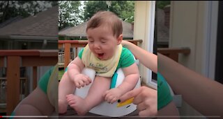 Funny Reaction Babies Eating Lemon