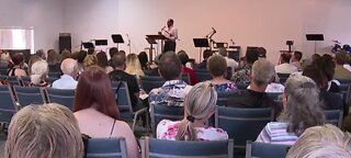 Church holds service after earthquakes