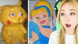 Cake artist reacts to epic cake fails