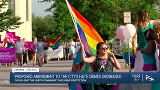 Proposed amendment to the city's hate crimes ordinance