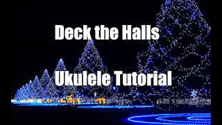 With Free Tab! Deck the Halls Instrumental Ukulele Easy Tutorial