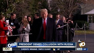 President denies collusion with Russia