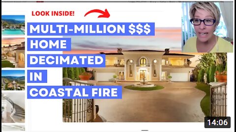 LOOK AT THIS MULTI MILLION DOLLAR HOME DECIMATED in COASTAL FIRE
