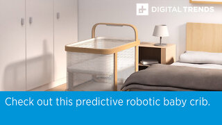 Check out this predictive robotic baby crib.