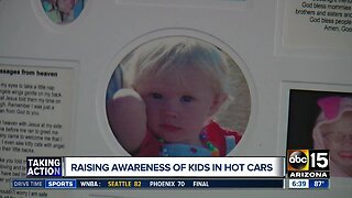 Raising awareness about dangers of leaving kids in hot cars
