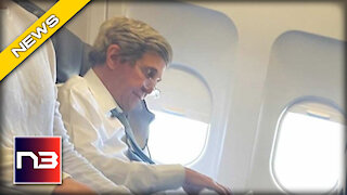 John Kerry CAUGHT on Commercial Flight Breaking Biden’s #1 Rule!!