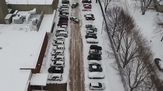 Snow Drone Footage