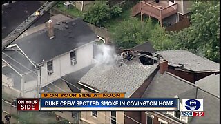 House catches fire in Covington