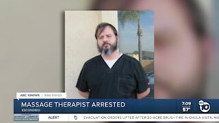 Massage therapist arrested