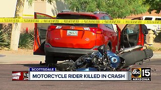 Motorcycle rider killed in crash