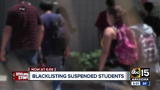 Blacklisting suspended students