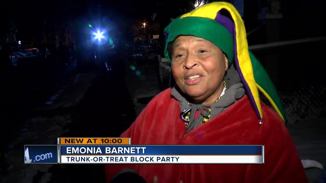 Trunk-or-treat block party brings people together